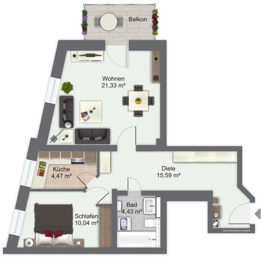 Apartment Nordik Dresden Eksteriør bilde